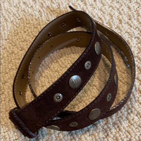 Dkny brown suede belt made in Italy size small